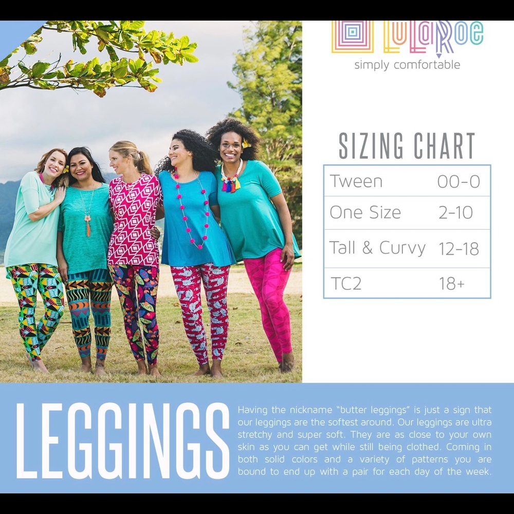 LuLaRoe OS Leggings - Picture 3 of 3